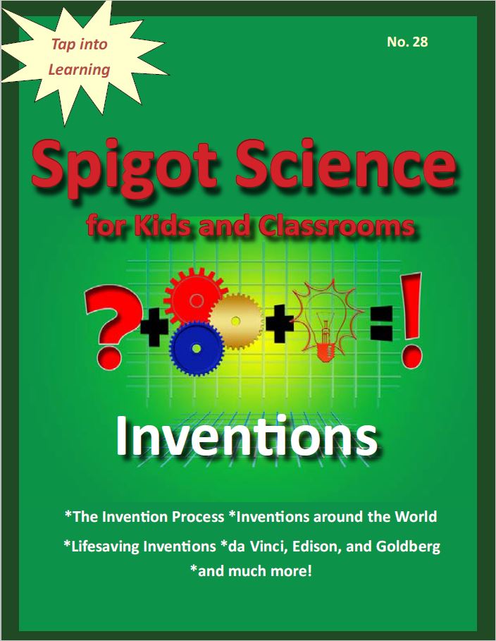 Cover for the Spigot Science Magazine issue titled Inventions